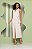 Vestido Midi Sarja com Ziper Bolso e Faixa - Imagem 3