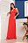 Vestido Longo Crepe Frente Unica com Renda - Imagem 6