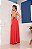 Vestido Longo Crepe Frente Unica com Renda - Imagem 5