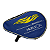 Capa Para Raquete De Tenis De Mesa Hueison Oval Com Porta Bolinha  Azul - Imagem 1