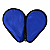 Capa Para Raquete De Tenis De Mesa Hueison Oval Com Porta Bolinha  Azul - Imagem 2