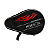 Capa Para Raquete De Tenis De Mesa Hueison Oval Com Porta Bolinhas Preto - Imagem 1