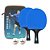 Kit Tênis de Mesa Loki K-5000 2 Raquetes FL ITTF Bolas Capa - Imagem 1