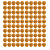 100 bolas 1 Star DriveTT Laranja 40+ ABS tênis mesa - Imagem 3
