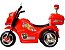 Mini Moto Eletrica Infantil Triciclo 6v Bateria Luzes Som Vermelho - Imagem 2