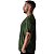Camiseta Streetwear Verde Militar Lisa - Imagem 3