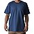 Camiseta Streetwear Azul Genuíno Lisa - Imagem 6