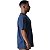 Camiseta Streetwear Azul Genuíno Lisa - Imagem 4