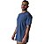 Camiseta Streetwear Azul Genuíno Lisa - Imagem 3