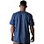 Camiseta Streetwear Azul Genuíno Lisa - Imagem 2