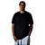 Camiseta Plus Size Streetwear Preta Lisa - Imagem 2