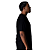 Camiseta Plus Size Streetwear Preta Lisa - Imagem 3
