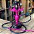 KIT NARGUILE ANUBIS COMPLETO - ROSA PINK - Imagem 1