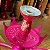 KIT NARGUILE COMPLETO ANUBIS - ROSA PINK (ARLEQUINA) - Imagem 2