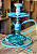 NARGUILE ANUBIS HOOKAH COMPLETO - AZUL BEBÊ - Imagem 1