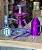 KIT NARGUILE TRITON ZIP COMPLETO - ROXO - Imagem 3