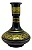 VASO DE NARGUILE GRANDE 30CM - PRETO C/ DOURADO - Imagem 1