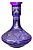 VASO DE NARGUILE GRANDE 30CM - ROXO C/ DOURADO - Imagem 1