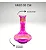 VASO DE NARGUILE GRANDE 30CM - ROSA PINK C/ DOURADO - Imagem 2