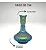 VASO DE NARGUILE GRANDE 30CM - AZUL BEBE C/ DOURADO - Imagem 2