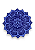 Tapete Mandala The Moors - Azul c/ Roxo - Imagem 1