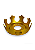 Prato Coroa Love King Pequeno - Dourado - Imagem 1