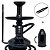 KIT PROMOCIONAL NARGUILE ALALI DRAGON COMPLETO - PRETO - Imagem 1