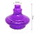 Vaso para Narguile Pequeno Basic -  Roxo - Imagem 2