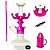 Narguile Triton Completo Coroa Rosa Pink + Abafador - Imagem 1