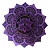 Tapete Mandala The Moors - Roxo C/ Preto - Imagem 1