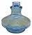 VASO DE NARGUILE PEQUENO PREMIUM  - AZUL C/ DOURADO - Imagem 1