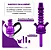 Kit Narguile Horse Completo - Roxo - Imagem 2