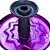 KIT NARGUILE TRITON COMPLETO  - ROXO - Imagem 2