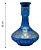 VASO DE NARGUILE GRANDE 30CM - AZUL ESCURO E DOURADO - Imagem 3