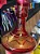 VASO DE NARGUILE GRANDE 30CM - VERMELHO E DOURADO - Imagem 2