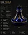 Vaso Narguile Pequeno Aladin Reforçado Azul Escuro - Imagem 2