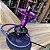 KIT NARGUILE PANTERA NEGRA  PEQUENO ANUBIS COMPLETO - ROXO C/ PRETO - Imagem 1