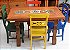 Jogo de Mesa com Cadeiras Coloridas - Imagem 1