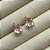 Brinco Quartzo Rosa em Ouro 18K - Imagem 1
