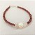 Pulseira Cristais Rosa Granada, Quartzo Rosa e Pérola - Imagem 1