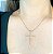Colar Cruz Cravejada Gold - Imagem 3