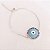 Pulseira de Olho Grego c/ Pedras Coloridas - Imagem 1