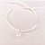 Pulseira Seda 1 Nó Cor Off White  c/ Pingente Pérola - Imagem 1