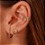 Piercing Fake Colorido Gold - Imagem 2