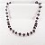 Choker de Granada Bruta e Esferas de Hematitas - Imagem 1