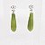 Brinco de Jade Verde Folha Gota - Imagem 1