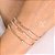 Pulseira na riviera com escrito Fé ou Gratidão - Imagem 1