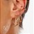 Trio de brincos; argola com tarracha e zirconias coloridas - Imagem 1