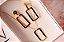 Conjunto colar brincos formas retangulo - Imagem 1