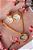 Conjunto colar e brinco centro cravejado - Imagem 1
